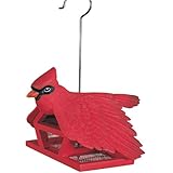Red Carpet Studio Birdie In The Woods Bird Shaped Cardinal Bird Feeder
