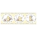 Classic Pooh and Piglet Wallpaper Border- Yellow