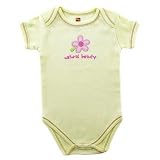 Hudson Baby Organic Bodysuit - Flower Ecru - 9-12 Months