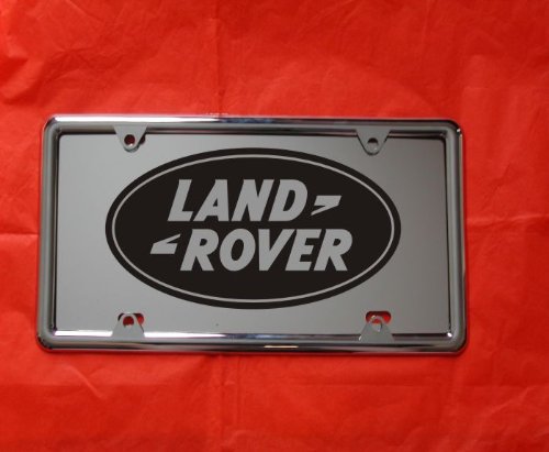 LAND ROVER LASER ENGRAVED MIRROR LICENSE PLATE FREE FRAME