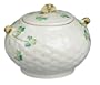Belleek Shamrock Sugar Bowl