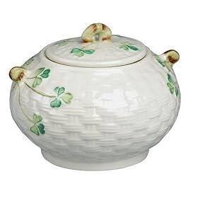 Belleek Shamrock Sugar Bowl by Belleek