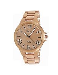 Mark Naimer Fashion Watch in Rose Gold with Roman Numeral on Dial