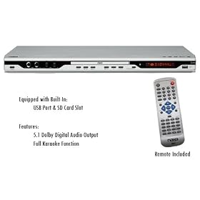 Naxa NX836 Progressive Scan DVD CD MP3 Player w USB SD MMC Slot Ports by Naxa
