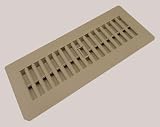 Decor Grates 4 x 10 Taupe Plastic Floor Register