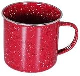 GSI Enamelware Stainless Steel Rim Red 12 Oz. Cup