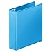 Wilson Jones Heavy Duty Round Ring View Binder with Extra Durable Hinge, 2 Inch, Customizable, Light Blue (W363-44-2925)