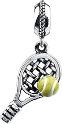 Kera Tennis Dangle in Sterling Silver - Fits Most Pandora Bracelets