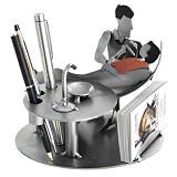 Dentist with Patient Business Card Holder H&K Steel Sculpture