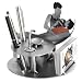 Dentist with Patient Business Card Holder H&K Steel Sculpture