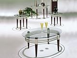 Glass Top 3pc Coffee/End Table Set #AC 018137