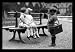 First Kiss Kids Kissing Cute New Romantic Art White Wood-Mounted Poster Print - 24" X 36"