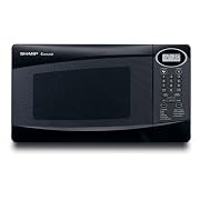 Sharp R-230KK 800-Watt 4/5-Cubic-Foot Compact Microwave, Black