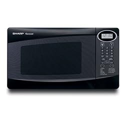 Sharp R-230KK 800-Watt 4/5-Cubic-Foot Compact Microwave, Black