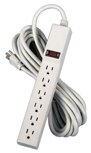 6 Outlet Strip with 15FT Cord