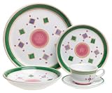 Caleca Diamonds 5-Piece Dinnerware Place Setting, Service for 1
