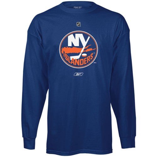Reebok New York Islanders Navy Blue Primary Logo Long Sleeve T-shirt