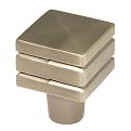 Ultra Hardware Square Cabinet Knob - Aluminum
