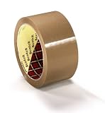 Review 3M  / Scotch® Packing Packaging Tape Buff 50mm x 66m 6 Rolls