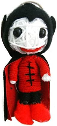 Dracula Zombies Vampire Voodoo String Doll Keyring Keychain