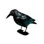 Siena Garden 7341B  040 519 Rabe schwarz 38 cm mit Stab + F��en Kunststoff