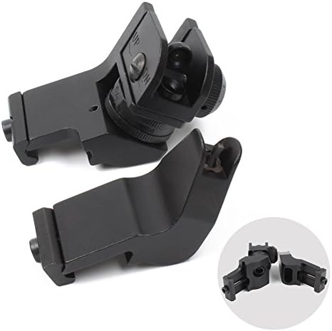 NcDe 45 Degree Offset Rapid Transition BUIS Backup Iron Sights For AR15 AR 15 M4 Front and Rear