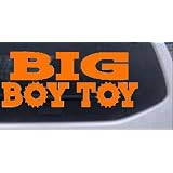 8in X 3.4in Orange -- Big Boy Toy Off Road Car Window Wall Laptop Decal Sticker by Rad Dezigns