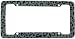 License Plate Frame - Car Truck SUV - Grey Snow Leopard Animal Print