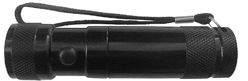 SE 8 LED + 1 Laser Pointer Flashlight, Black