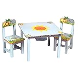 Guidecraft Safari Collection Table And Chairs Set