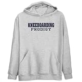 Kneeboarding Prodigy Sports Mens Hoodie (Heather Gray, Sizes X-Small - XXX-Large)