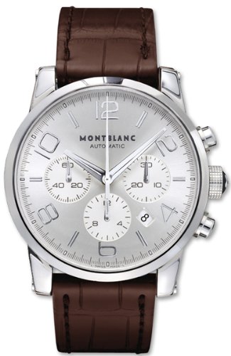 Montblanc Chronograph Automatic Silver Dial Mens Watch 9671