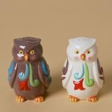 Enesco 2.875-Inch Jim Shore Heartwood Creek Salt/Pepper Set, Owls