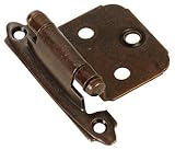 Amerock BP7139-RBZ Variable Overlay Face Mount Self Closing Hinge, Rustic Bronze