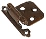 Amerock BP7139-RBZ Variable Overlay Face Mount Self Closing Hinge, Rustic Bronze