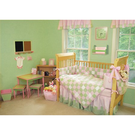 Trend Lab Patchwork Pink 4 Piece Crib Set