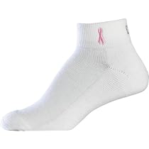 New Balance Women's Lightning Dry Embroidered Race for the Cure Ribbon Lo-Cut Single Pair Sock