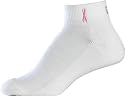 New Balance Women's Lightning Dry Embroidered Race for the Cure Ribbon Lo-Cut Single Pair Sock
