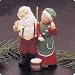 Popcorn Party Mr. and Mrs. Claus 5th in Series 1990 Hallmark Ornament QX4393