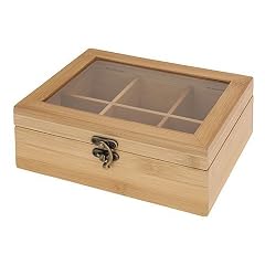 Teebox Aufbewahrung Teebeutel Teekasten Teekiste Bambus
