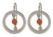 Agate earrings, 'Love Stone' 1 W 1 L