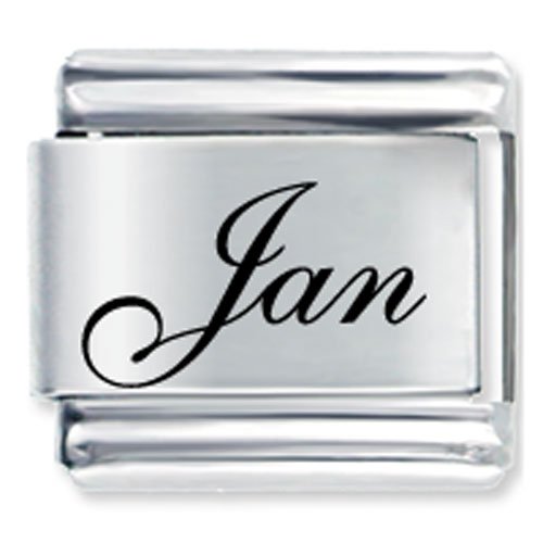 Name Jan Italian Charms Bracelet Link