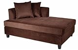 IMAGE OF Avenue Six Regent Chaise Chocolate Velvet