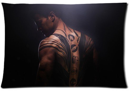 Theo James in Divergent 20x30 Cotton and Polyester Pillow Case