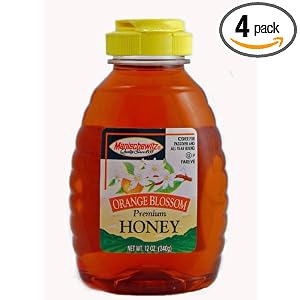 MANISCHEWITZ Orange Blossom Honey, 12-Ounce Bottles (Pack of 4) by MANISCHEWITZ