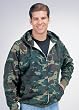 Rothco Thermal Lined Zipper Hooded Sweatshirt in Woodland Camo