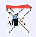 MADE IN USA  Oversized-Heavy-Duty Deluxe Aluminum Folding Stool w  Carry Strap & Cup... by E-Z SALES