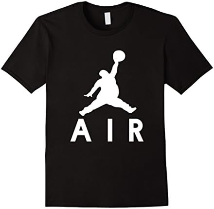 Men's Fat Men Can't Jump Funny basketball Parody T-Shirt XL Black