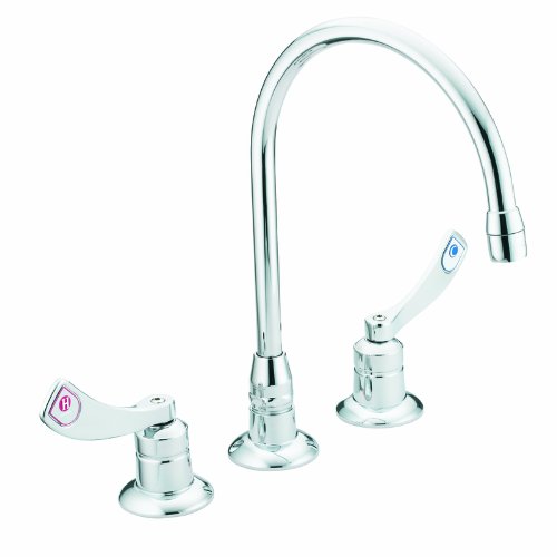 Moen 8225 M-Dura Two-Handle Lavatory Faucet with Spout, Chrome