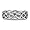 Braided Mesh Celtic Wedding Band in 14K White Gold